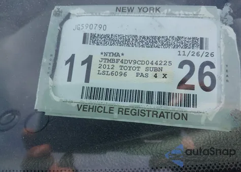2012 Toyota Rav4 z USA, uszkodzony, nr VIN JTMBF4DV9CD044225